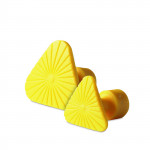 Kit 02 ventosas Laka triangulares amarelas